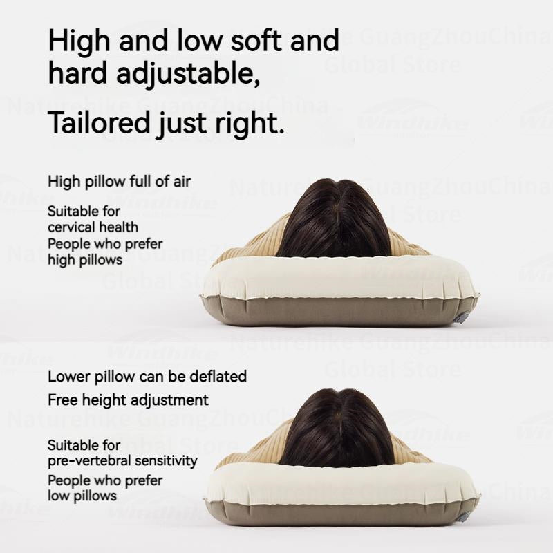 Naturehike Inflatable Pillow 3D Sponge Portable Ultralight Weight Only 160g Camping Outdoor Travel Neck Sleeping Silent Self Air Pillow Surface Pillow