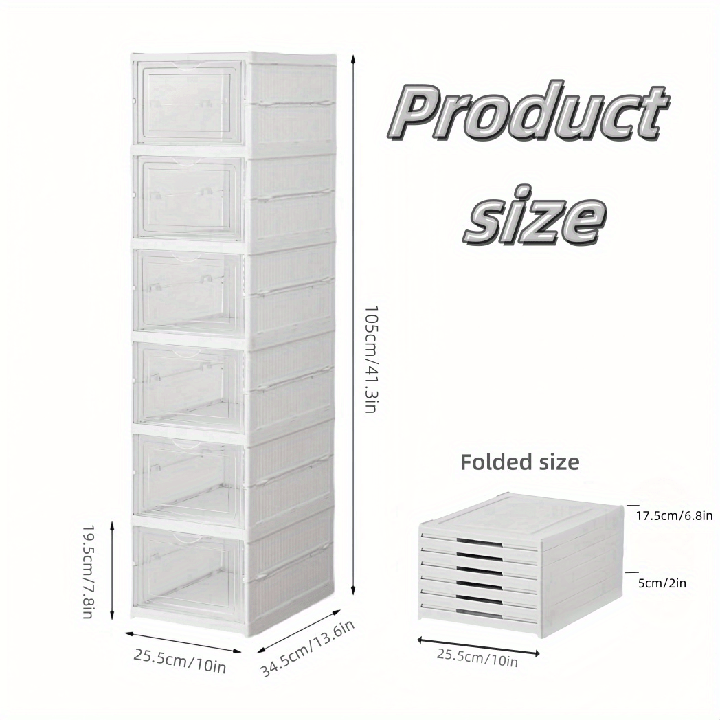 Collapsible Shoe Storage Cabinet- HMT24SC