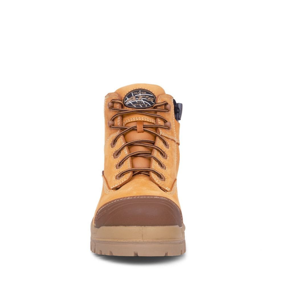 Oliver 130mm Wheat Zip Sided Hiker Boot