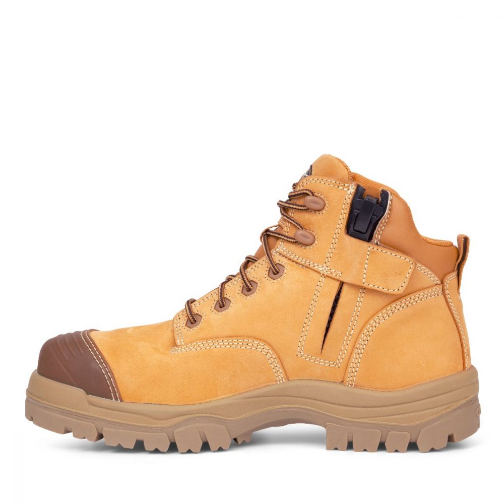 Oliver 130mm Wheat Zip Sided Hiker Boot