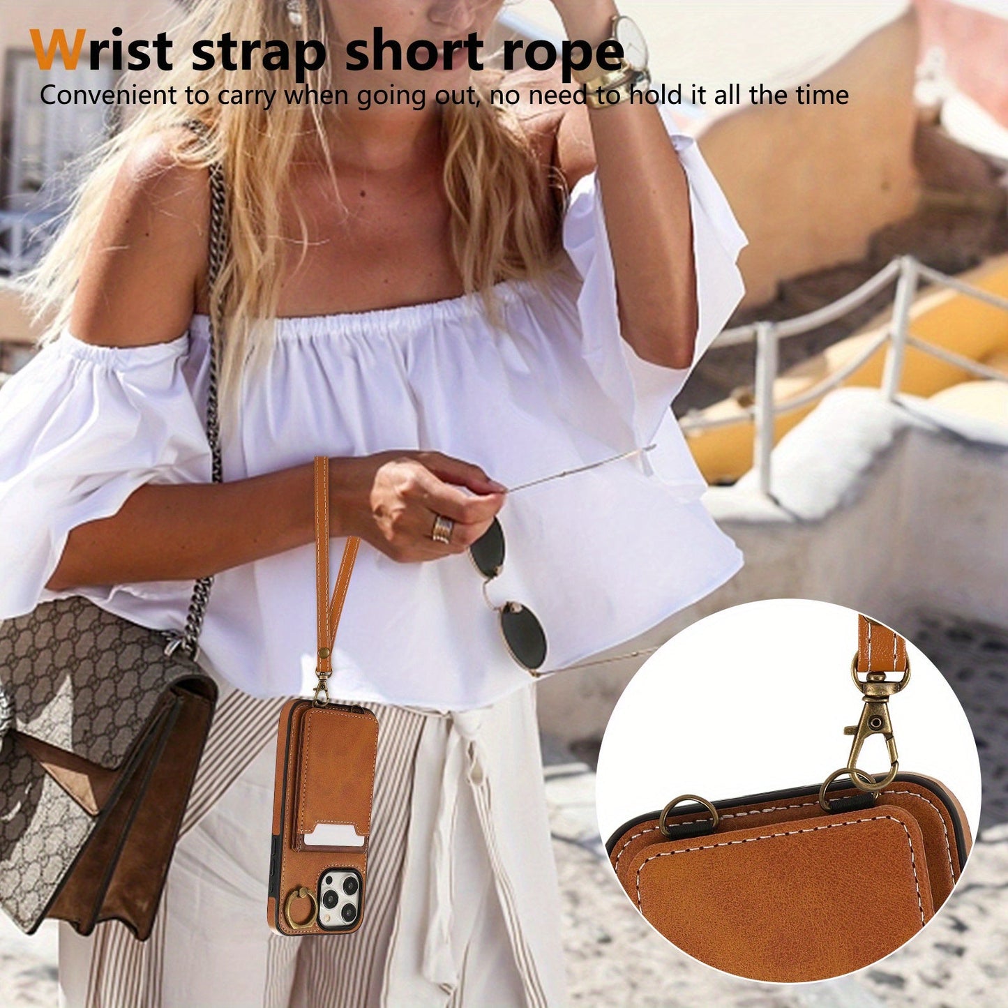 Stylish Card Slot Phone Case for iPhone ProMax-RN2W