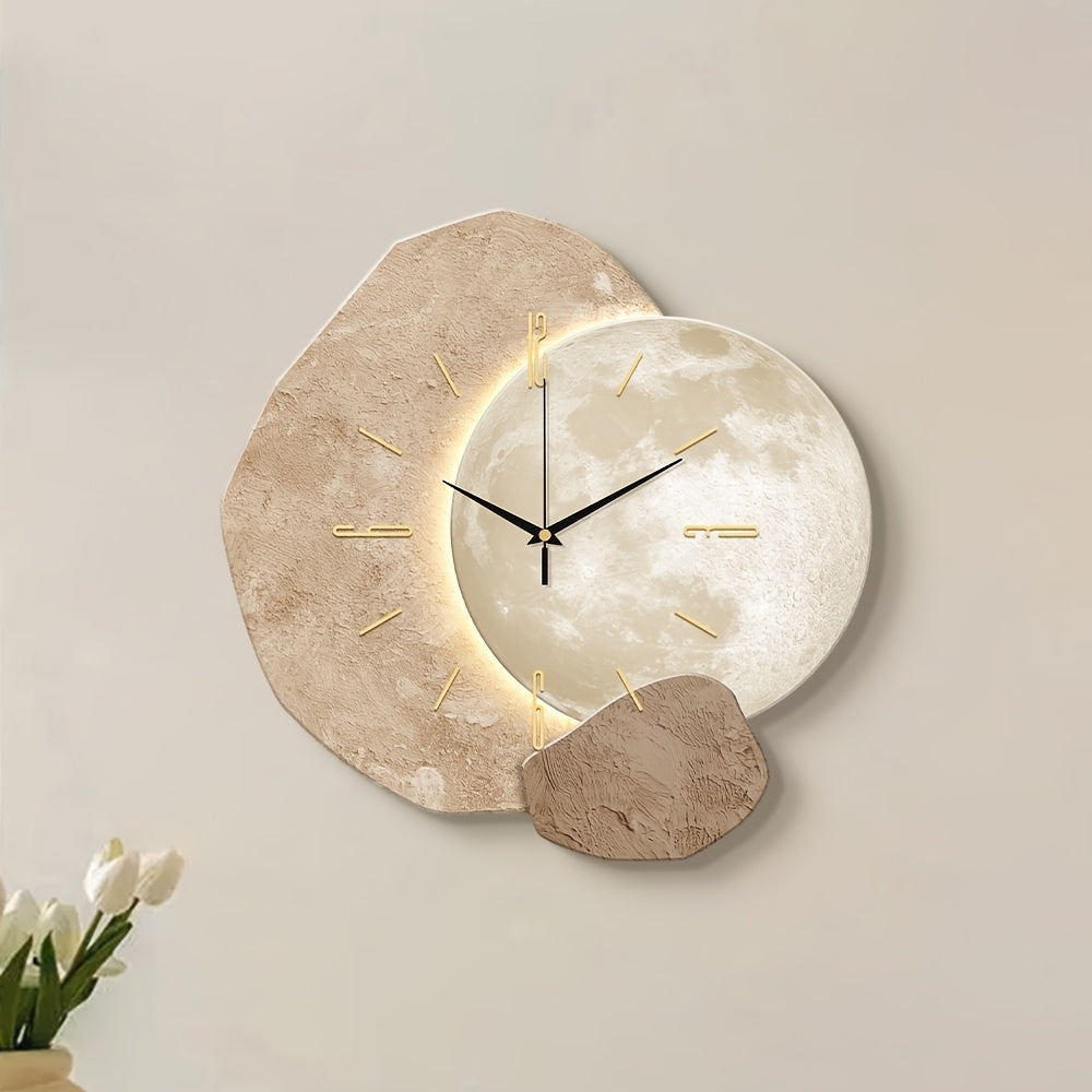Moon Phase Minimalist Wall Clock-C1H2