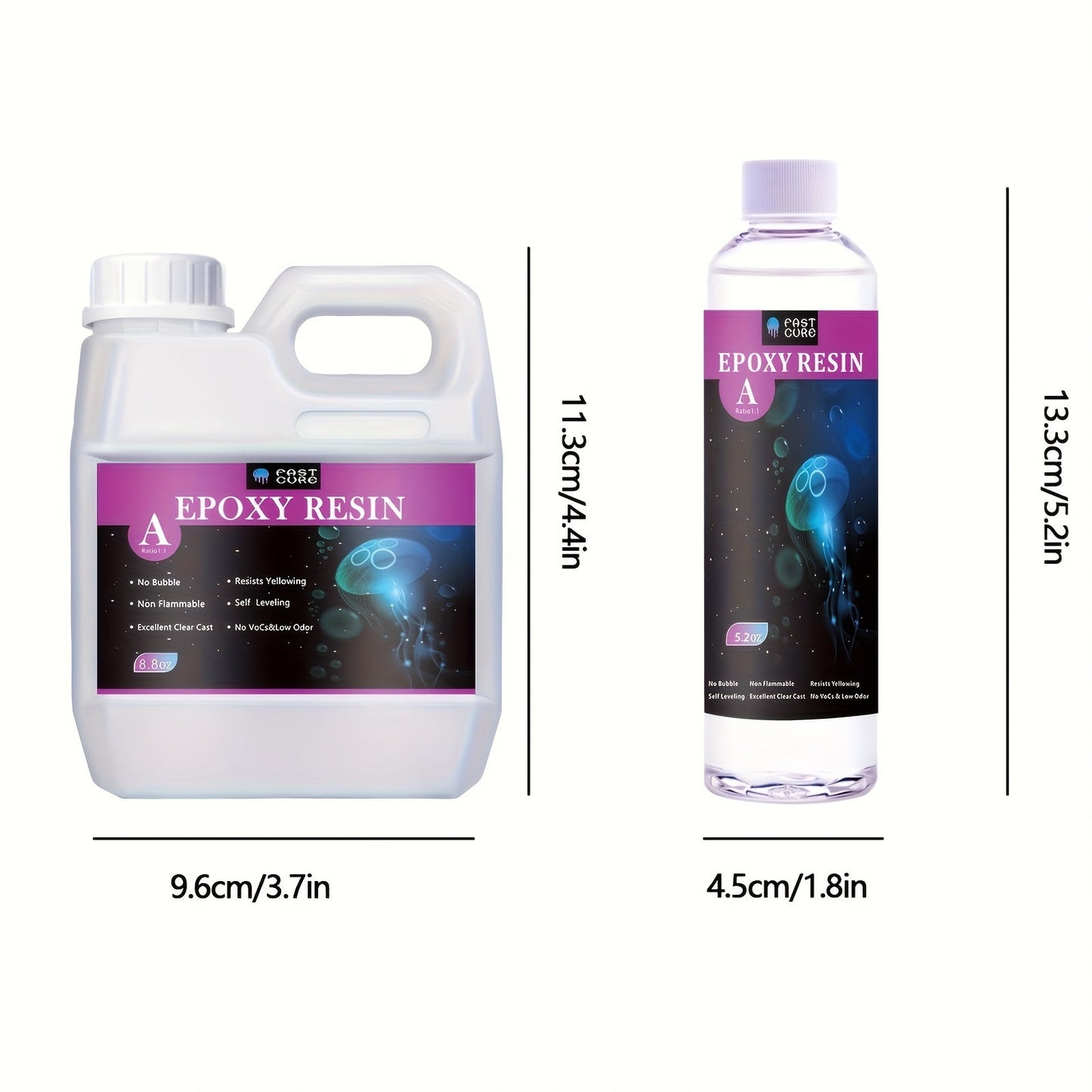 Epoxy Resin Kit Easy Mix BubbleFree UV Protected-4OXM