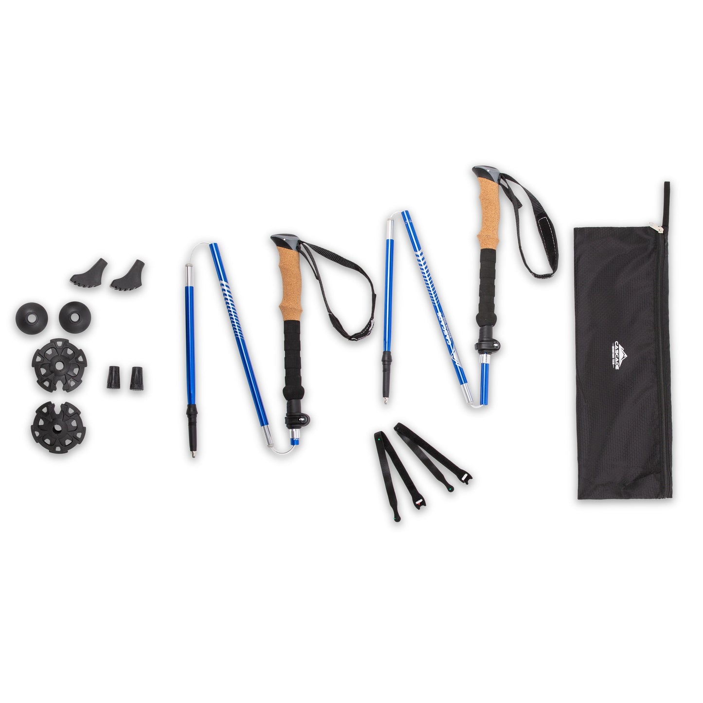 Aluminum Folding Trekking Pole w/ Steel Cable