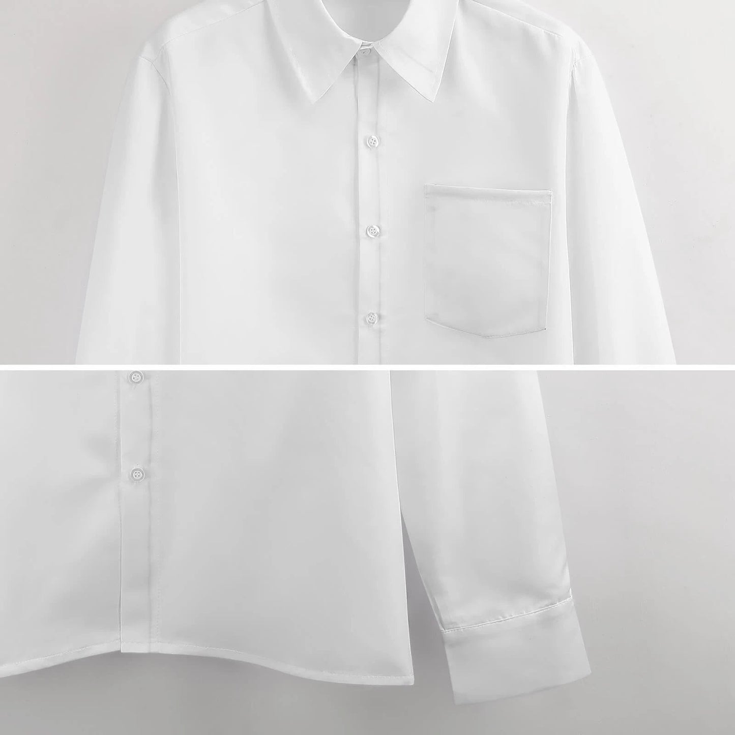 Shattered Mosaic Faux Linen Shirt — Stone & Amber Stained-Glass AOP Long Sleeve with Pocket