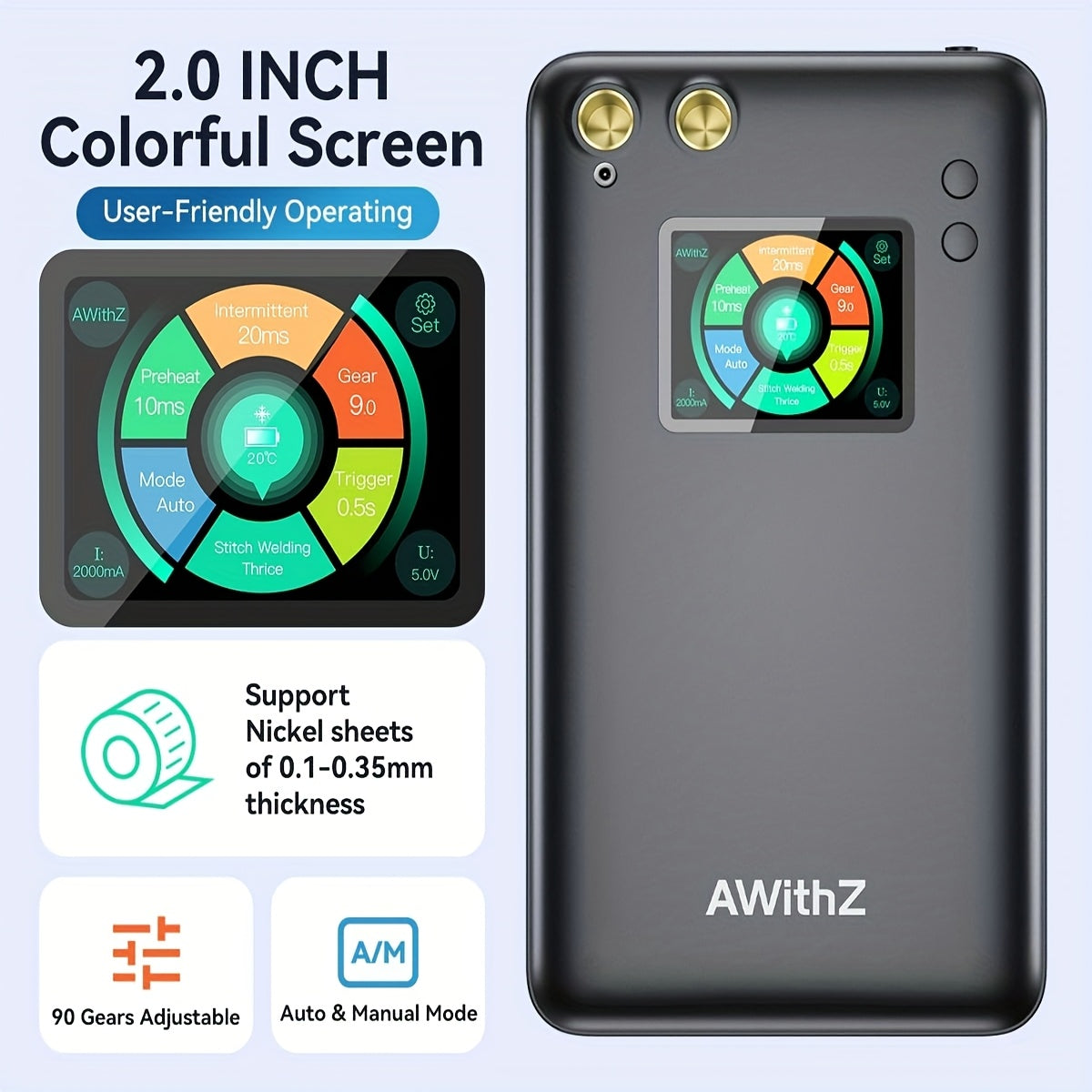 Portable Handheld Spot Welding Machine, USB Charging TJR5R9P