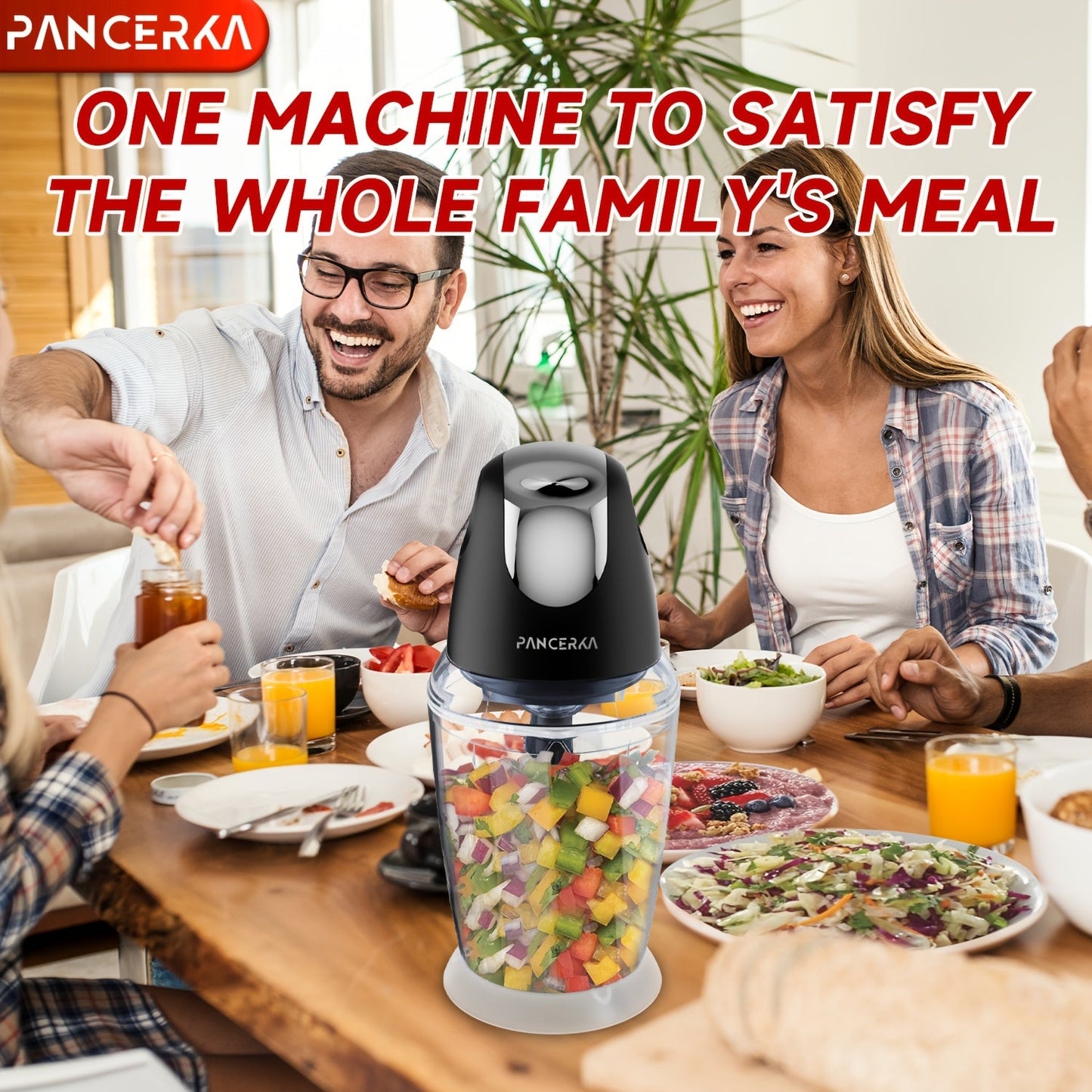 PANCERKA 1500ml Food Processor  28000 RPM Motor European Plug-K7C7