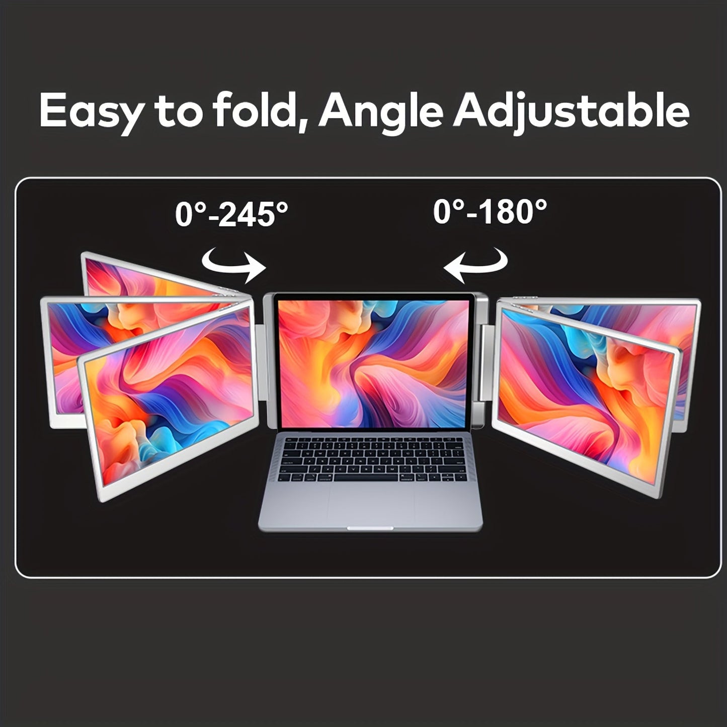 Laptop Screen Extender 35cm FHD DualTriple Portable Monitor-6JTD