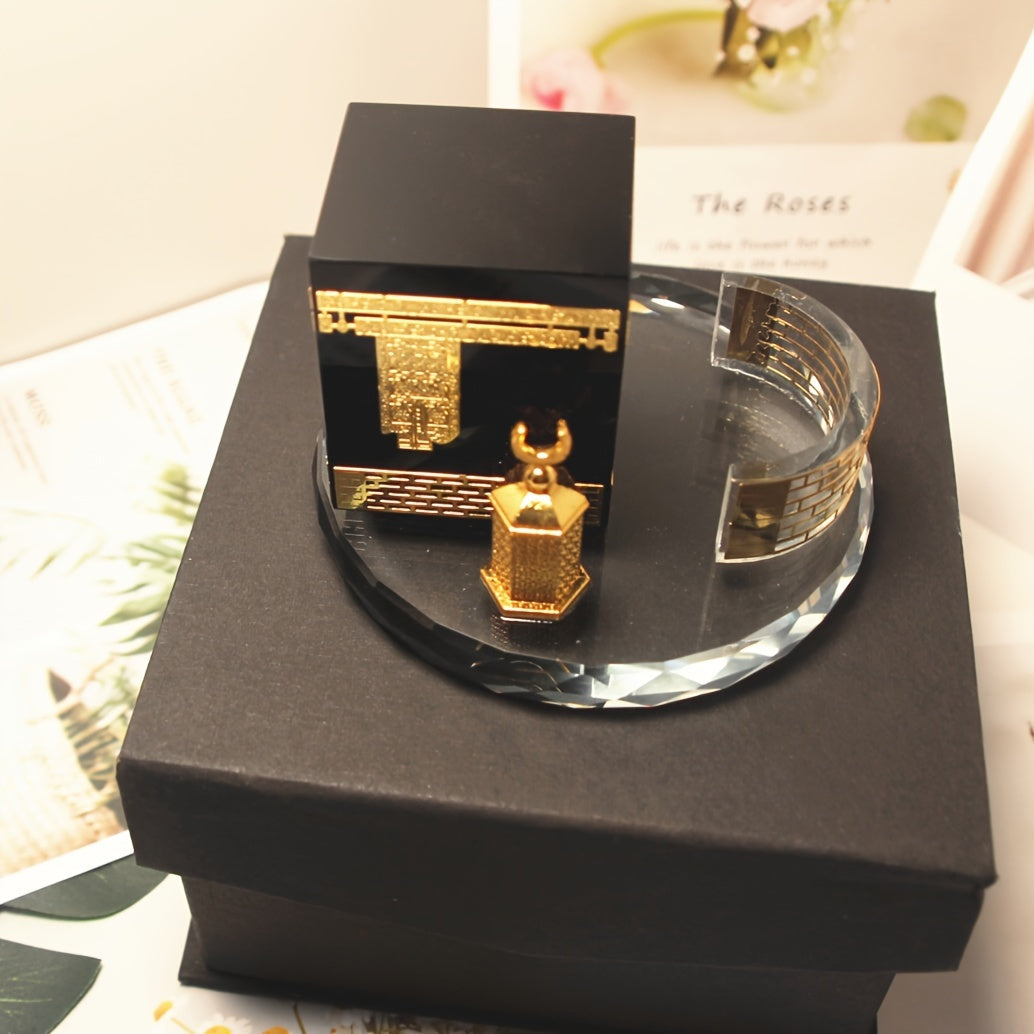 Black Gold Crystal Ornament- HMT24BG