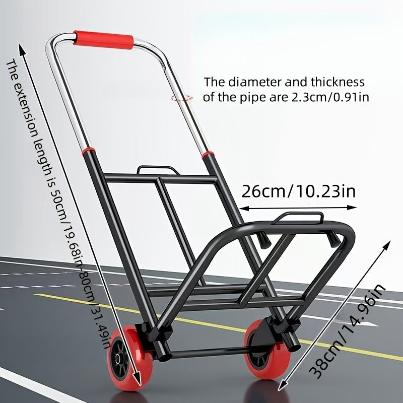 Foldable Hand Truck Trailer for Shopping & Grocery Use TJR7C3F