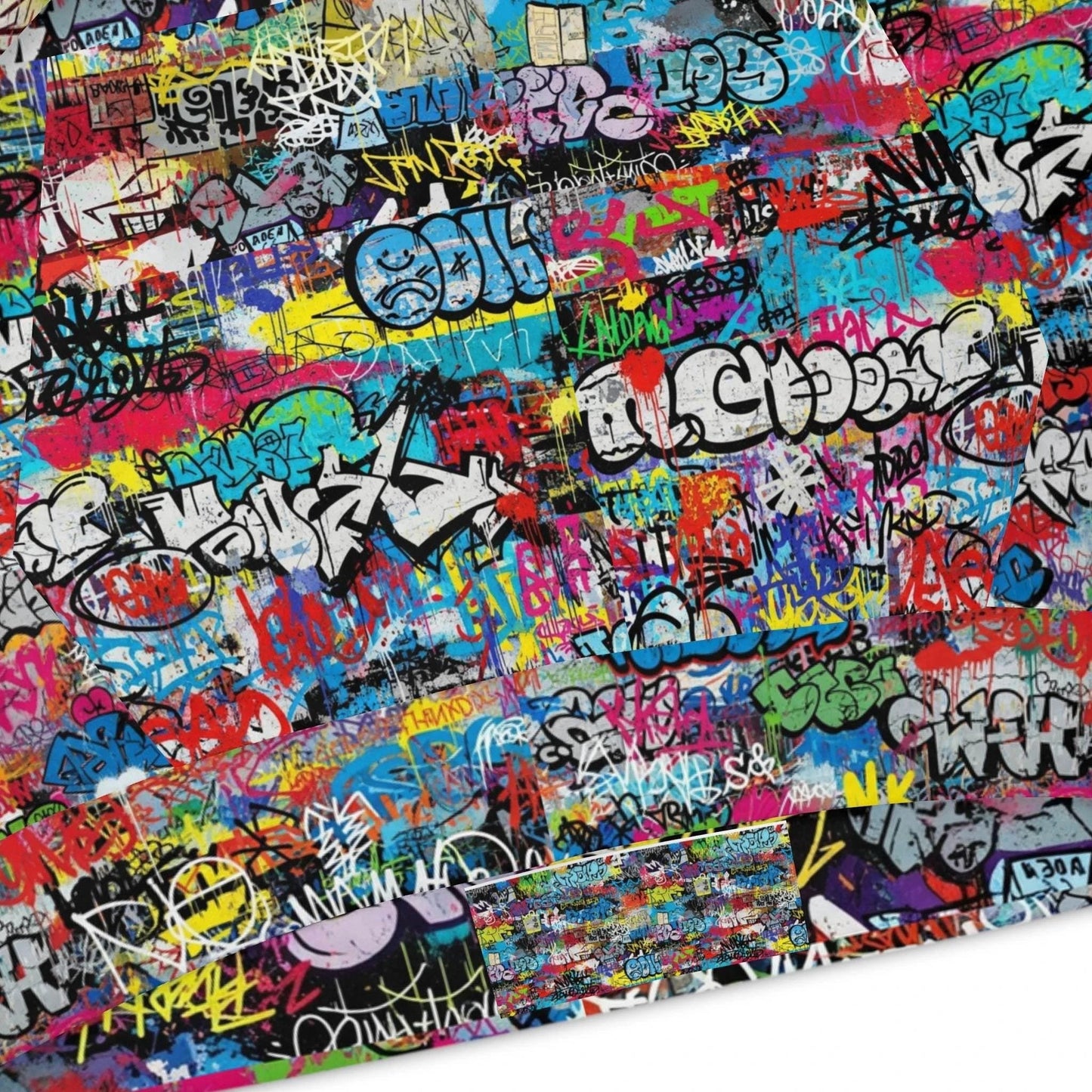 Urban Legend Kids Graffiti Hoodie | Bold AOP Street Art Pullover for Creative Children & Miniature Maximalists