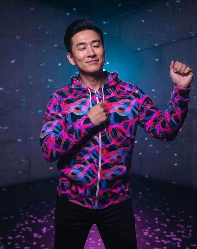 Digital Distortion AOP Hoodie for Modern Rebels — 300gsm Cotton-Poly-Spandex Unisex Pullover, Vibrant All-Over Print Streetwear