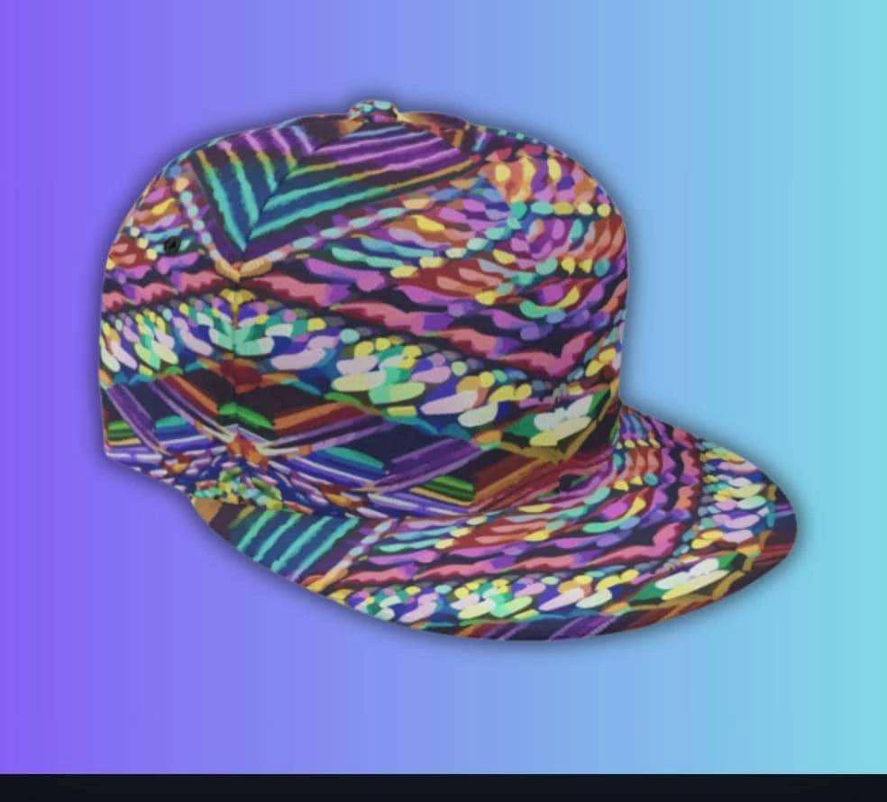 Vegas Gems "Big Dreamer" Snapback - High-Roller Neon Print Baseball Cap for Bold Entrepreneurs & Travelers