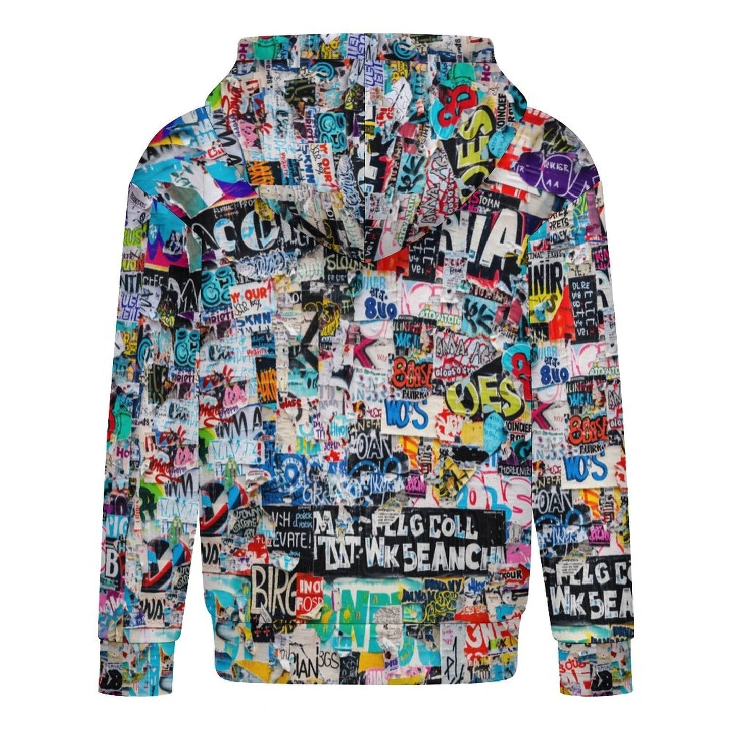 Mini Maximalist AOP Kids Hoodie | 230gsm Terylene Children's Sweatshirt — Bold Print, No-Drawstring Safety Design