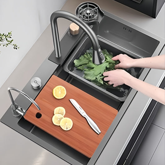 Luxury Stainless Steel Bathroom Sink- HMT24BR