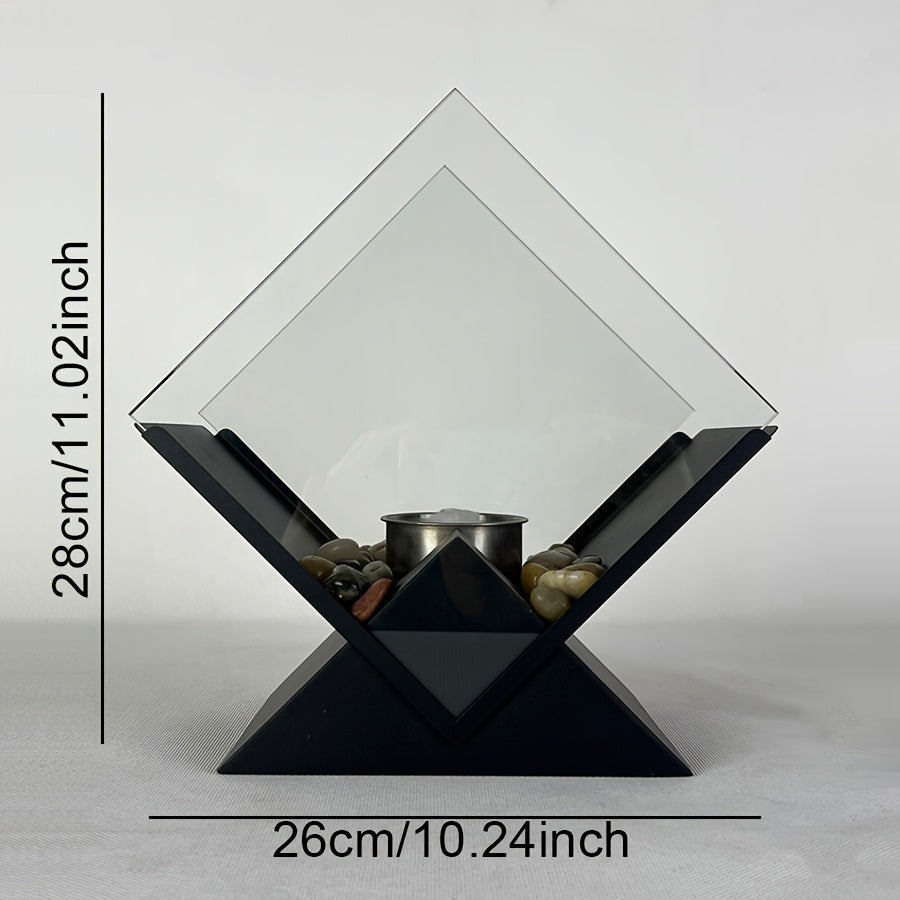 Rhombus Desktop Fireplace- HMT24HH