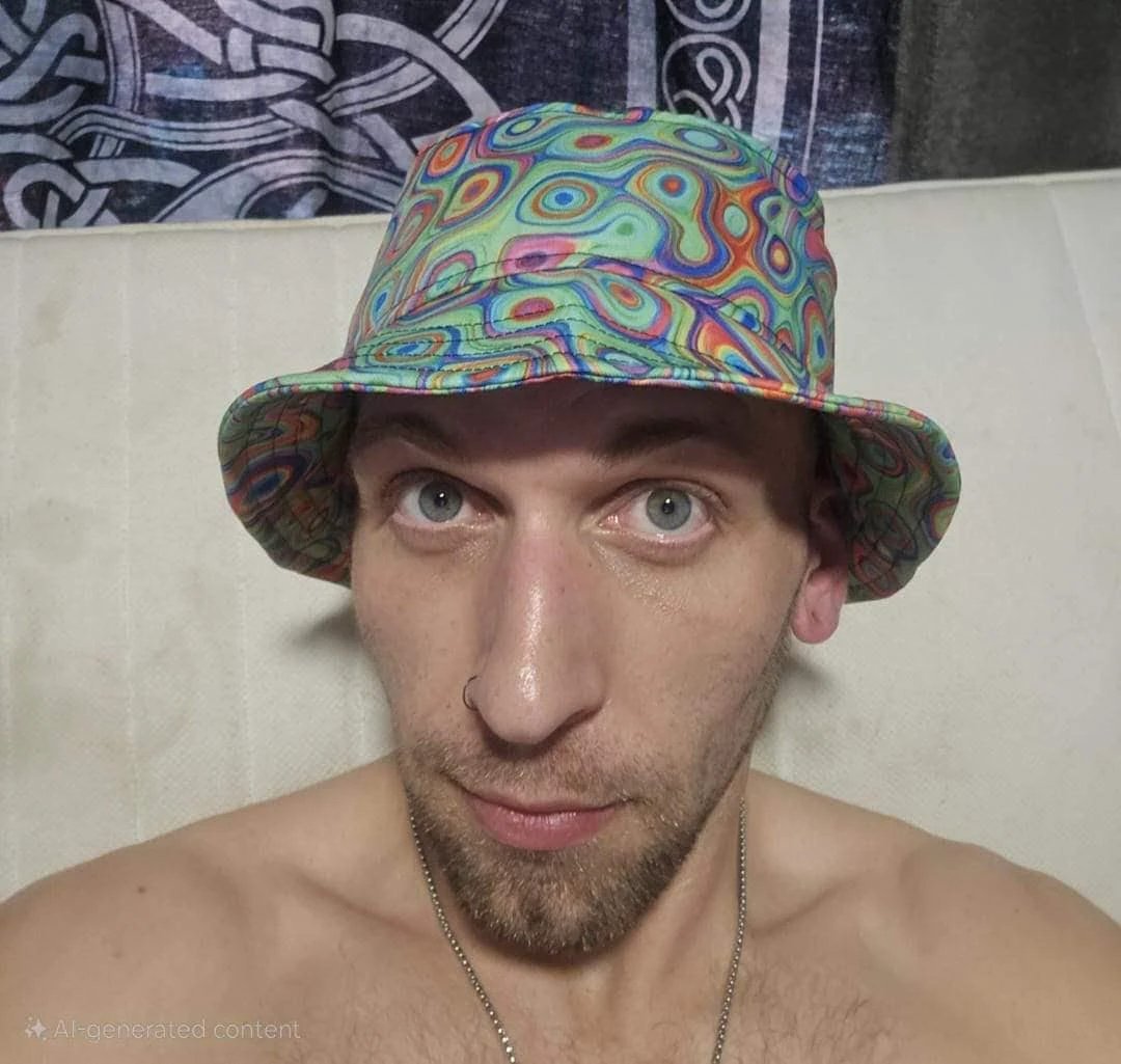 Alligator Bites Neon Bucket Hat for Psychedelic Ravers — Dubstep Alt Fashion Headwear, Neon Geometric AOP, Playa-Ready Festival Hat