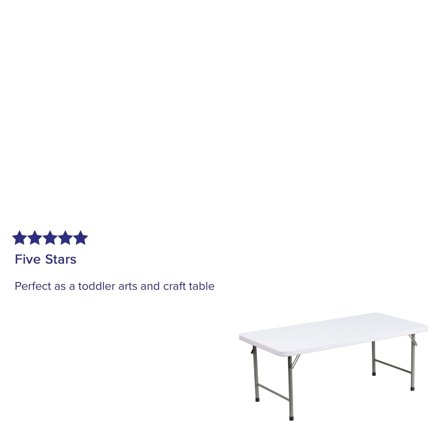 4.93-Foot Kid's Plastic Folding Table