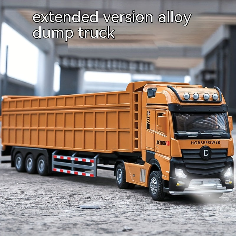 Extra-Large Alloy Construction Truck Toy, Yellow TJR6L7P