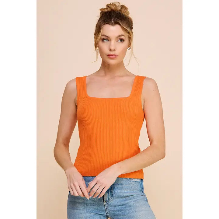 Amira Gauge Square Neck Tank