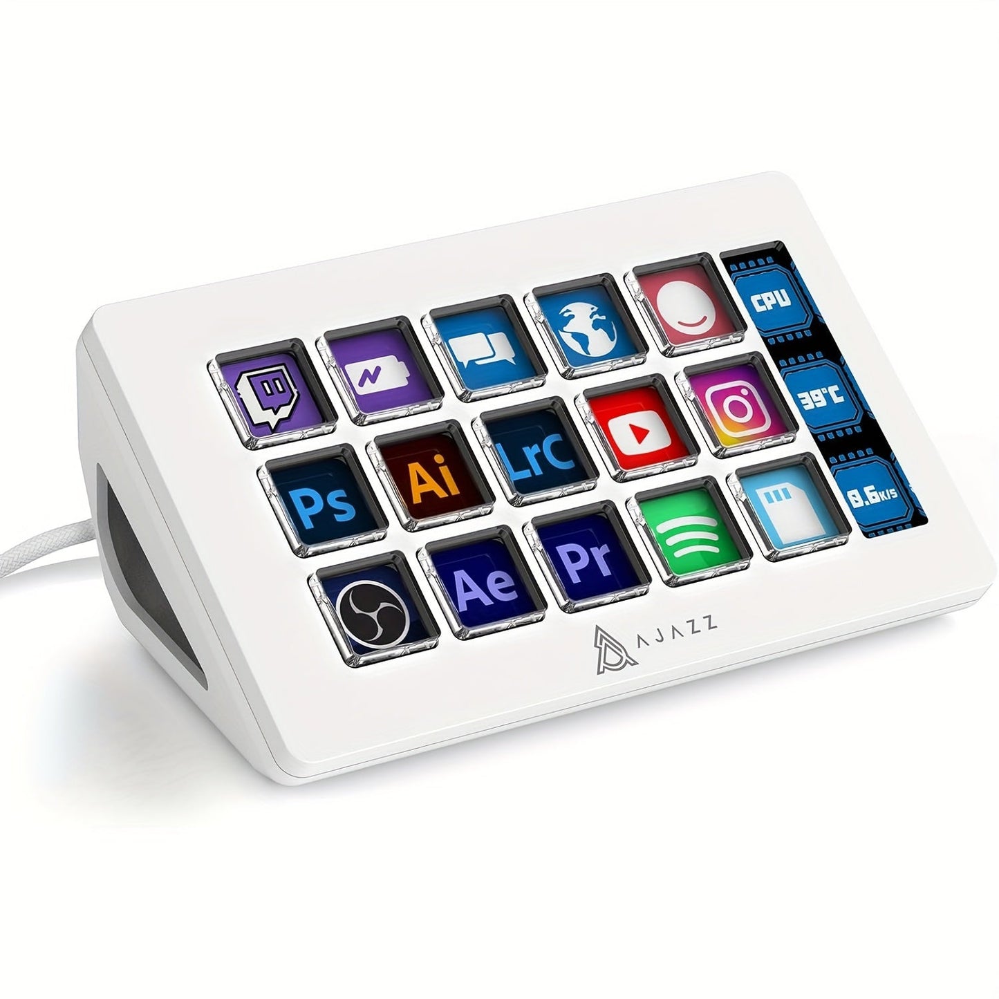 AJAZZ Live Streaming Control Console, 15 Keys TJR4D7M