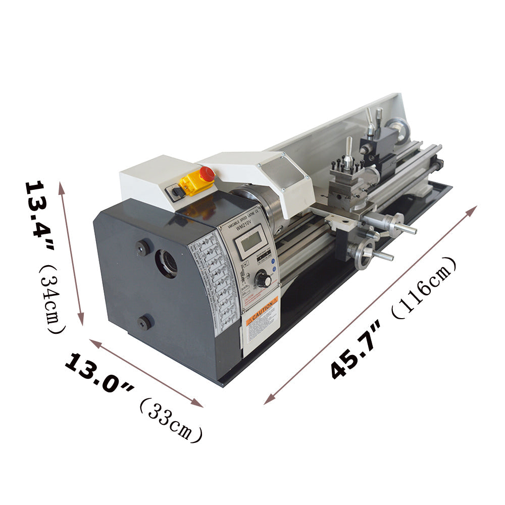 WM210V Metric Precision Metal Bench Lathe 900W