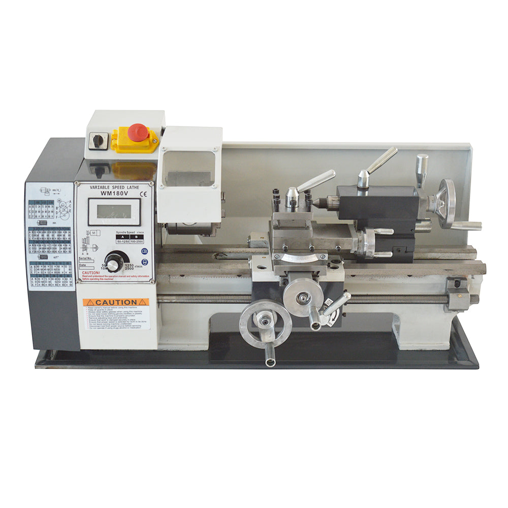 WM180V Metric Precision Metal Bench Lathe 600W