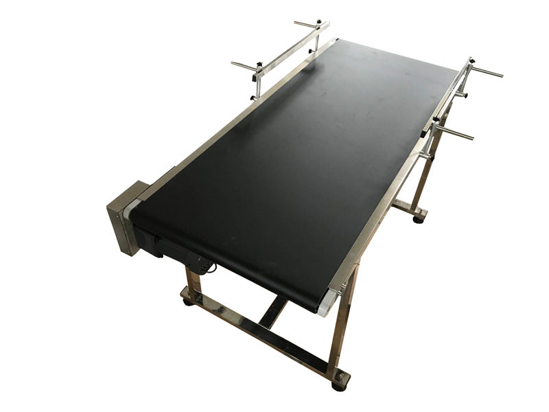 110V 1.5m PVC Conveyor Double Guardrail 50cm