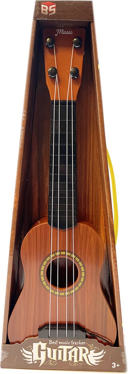 Music Guitar - speelgoed gitaar - 4 snaren - 40cm - kindergitaar