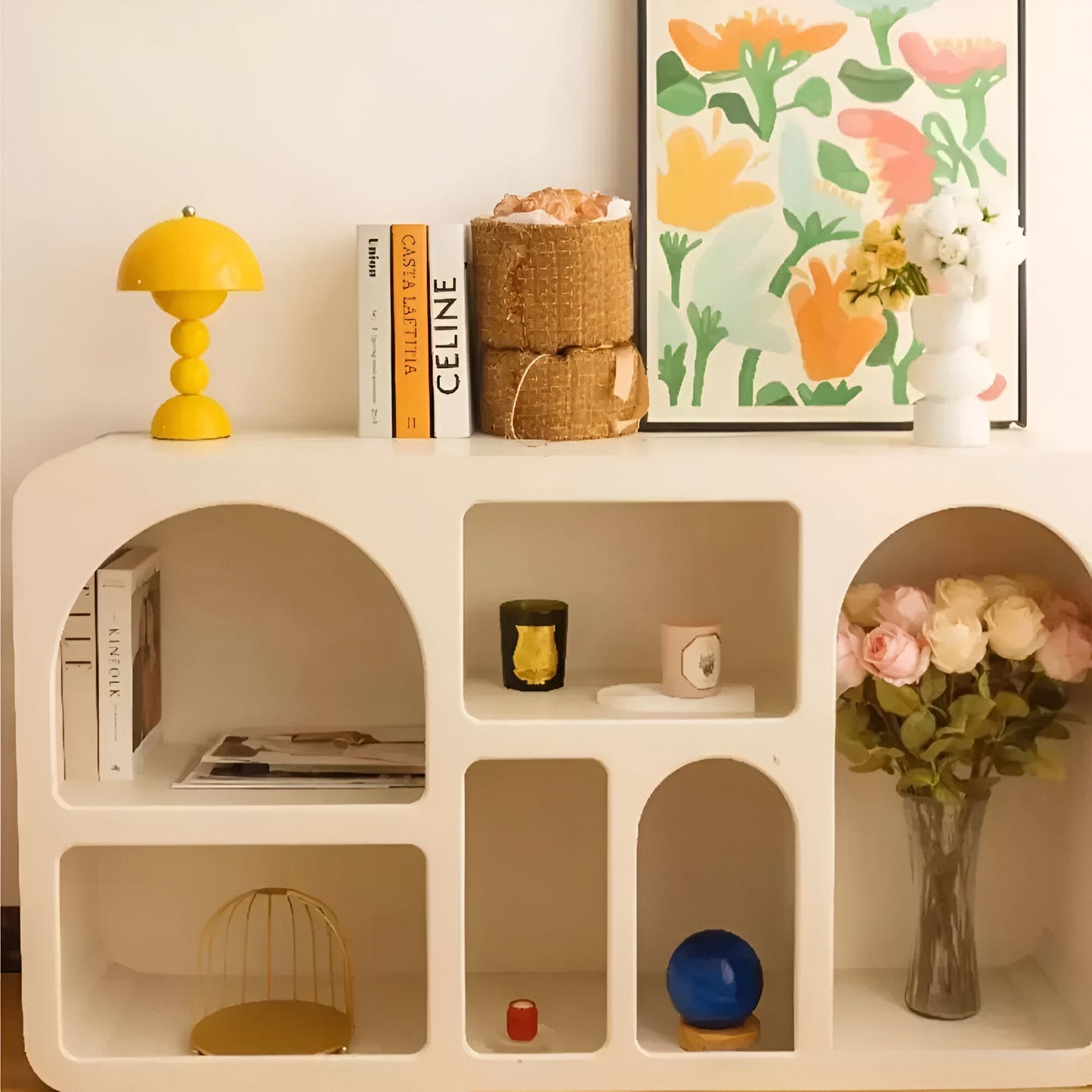 Wireless Bud Table Lamp With Stacked Sphere Base