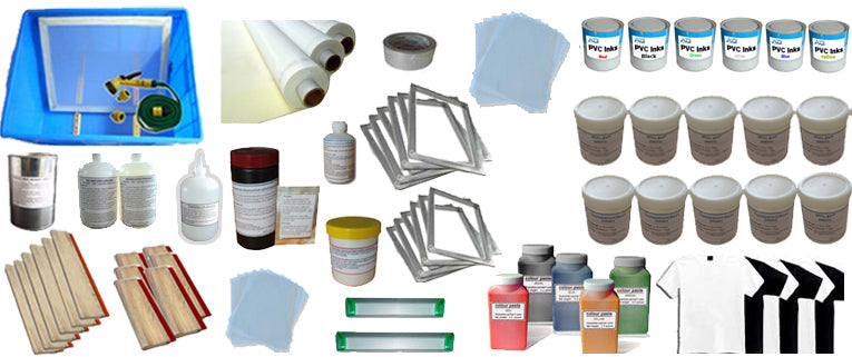 6 Color Screen Printing Materials Kit