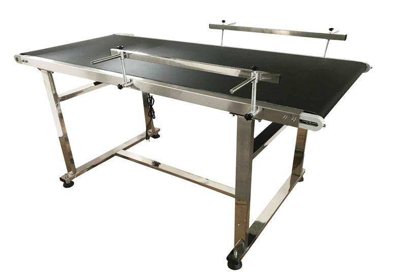 110V 1.5m PVC Conveyor Double Guardrail 60cm