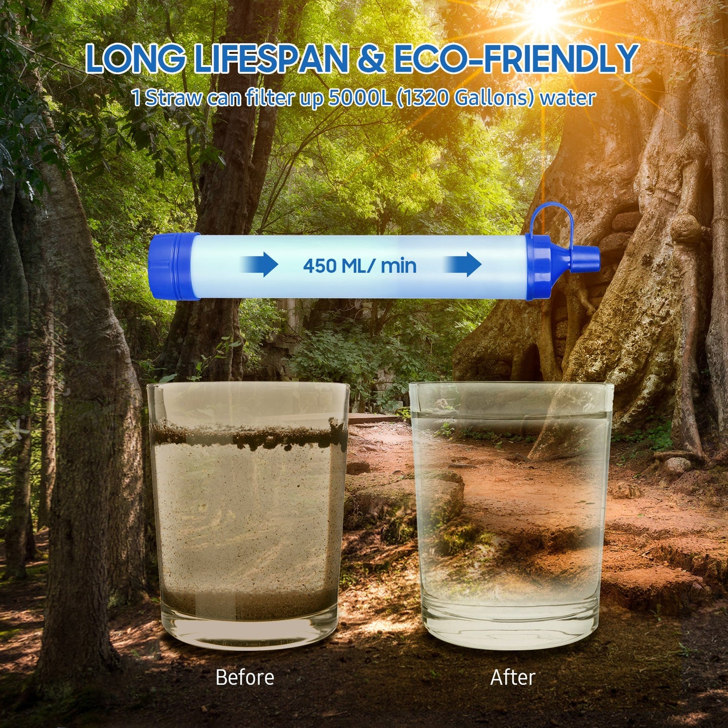 Gravity Water Filter System 3.0L