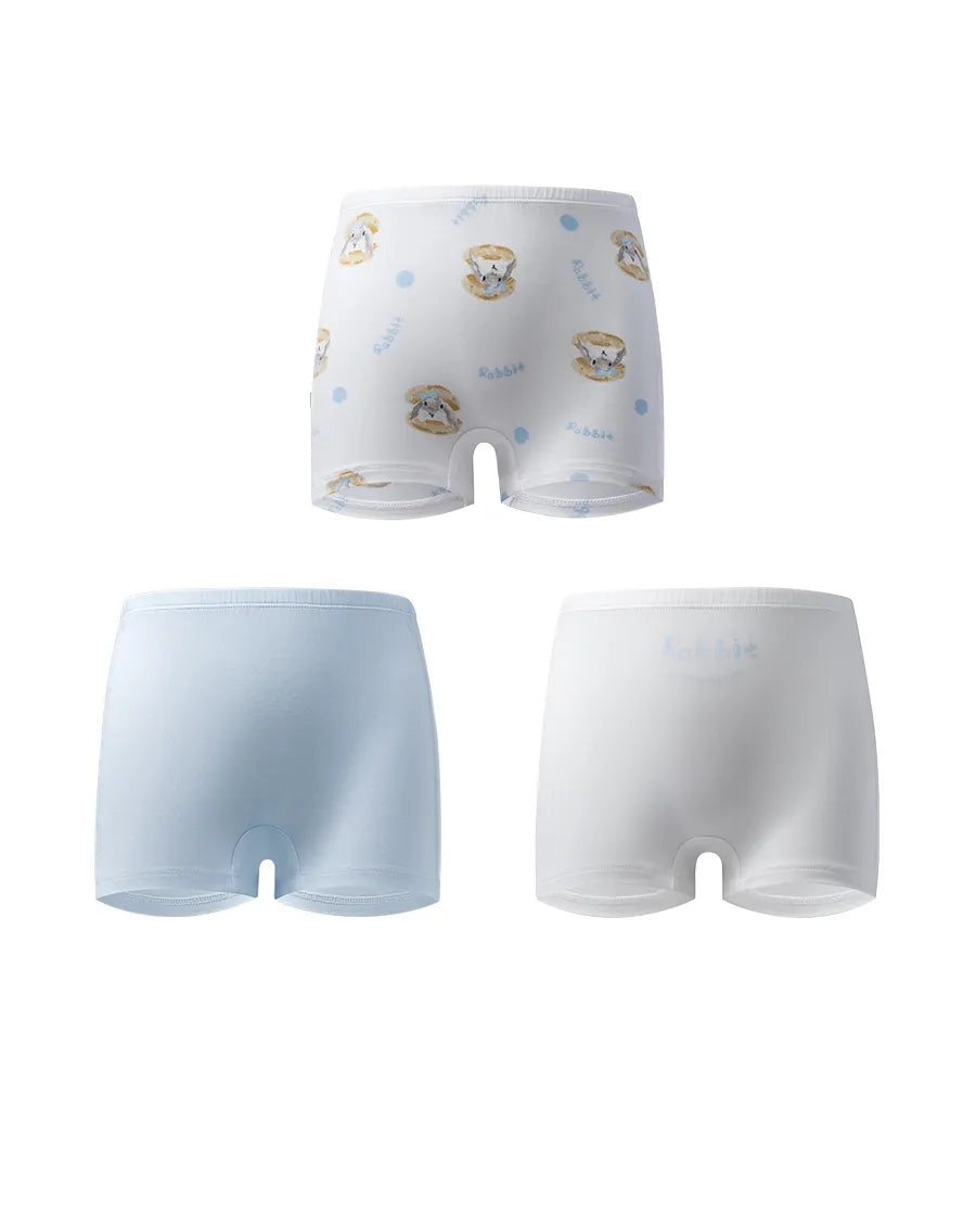 Aimer Kids Modal 3-Pack Mid-Rise Boyshorts For Girls