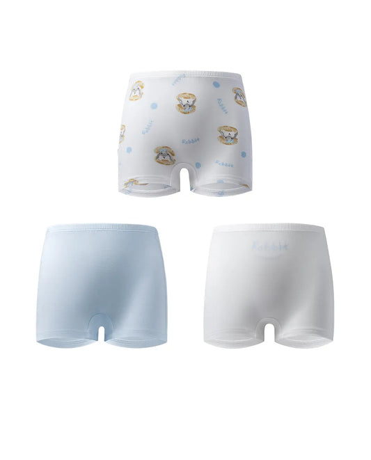 Aimer Kids Modal 3-Pack Mid-Rise Boyshorts For Girls