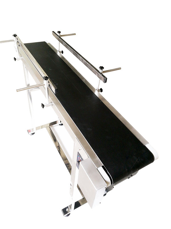 110V 1.2m PVC Conveyor Double Guardrail 20cm