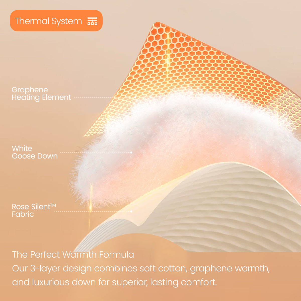 Far-infrared Luxury Down Comforter Insert