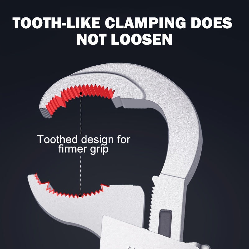Adjustable Universal Double-Ended Wrench, Open-End Spanner TJR3T7N