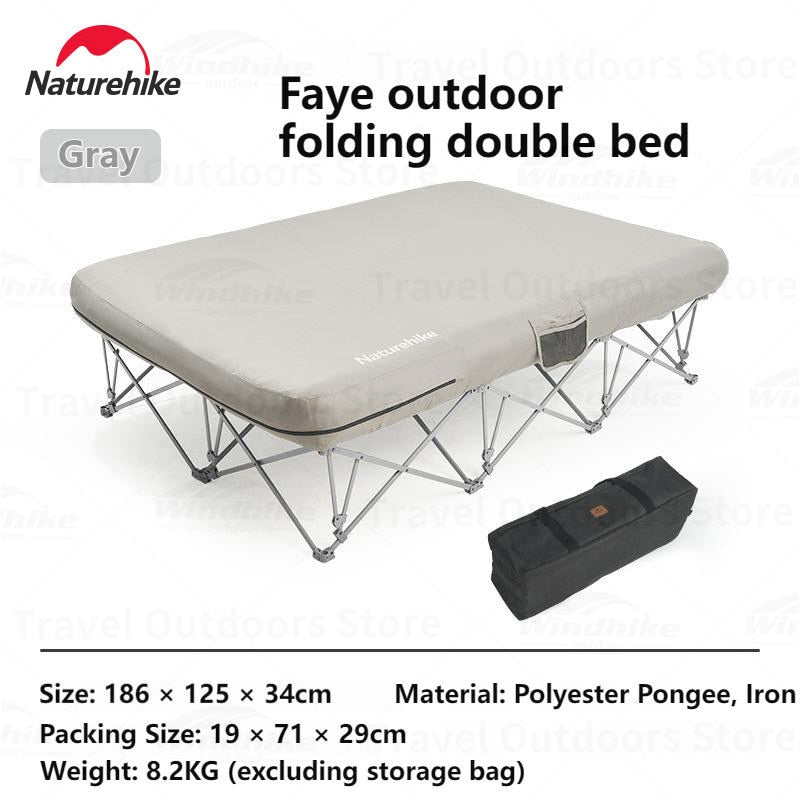 Naturehike Camping Wide Bed Frame Folding For Air Foam Mattress 200kg Max Load Heightened Inflatable Double Queen Size Air Bed Bracket XJC13