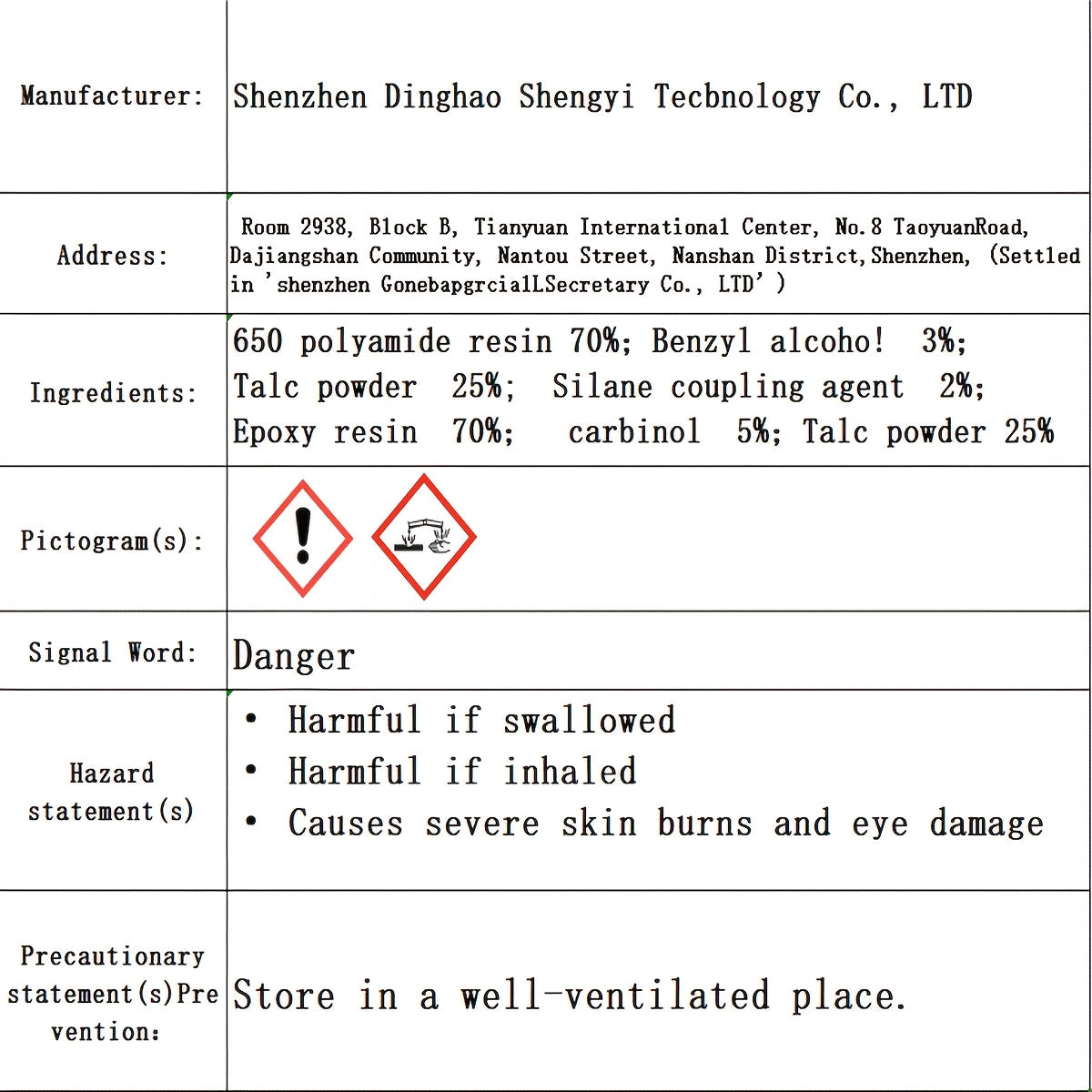 High-Strength Red Metal Repair Adhesive, Waterproof TJR8M5D