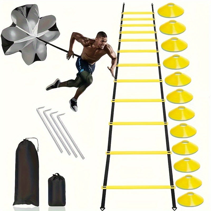 Football Agility Ladder Training Set, Speed & Jump Grid – TJR2T4W