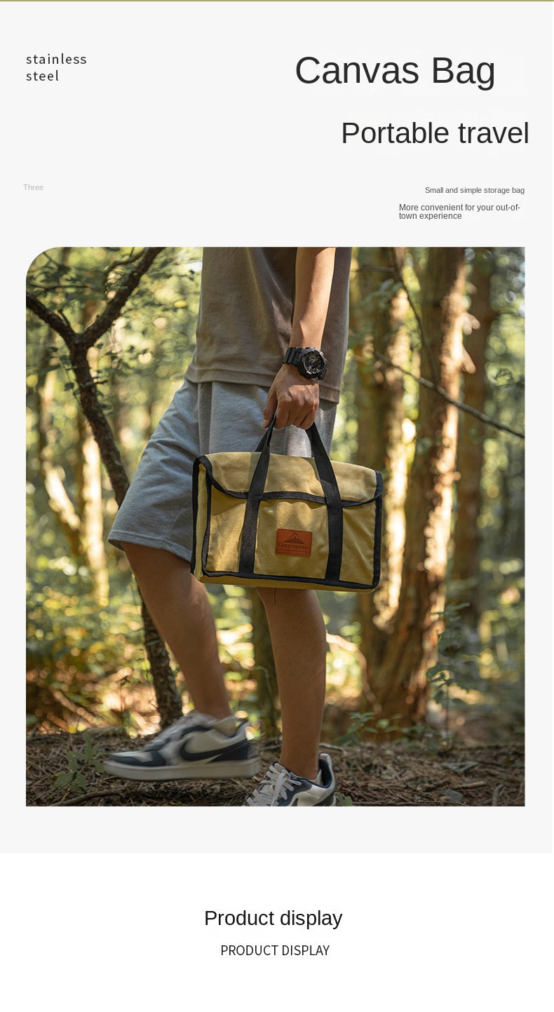 Campingmoon MT-18 Folding Firewood Stove Foldable Mid-Size Charcoal Igniter Fire Starter Burner Four Corner Charcoal Stove Tool Equipment Stainless Steel