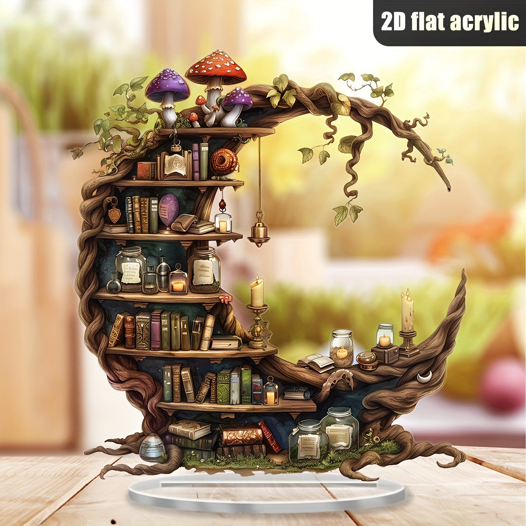 Crescent Bookshelf Sculpture- HMT25BS