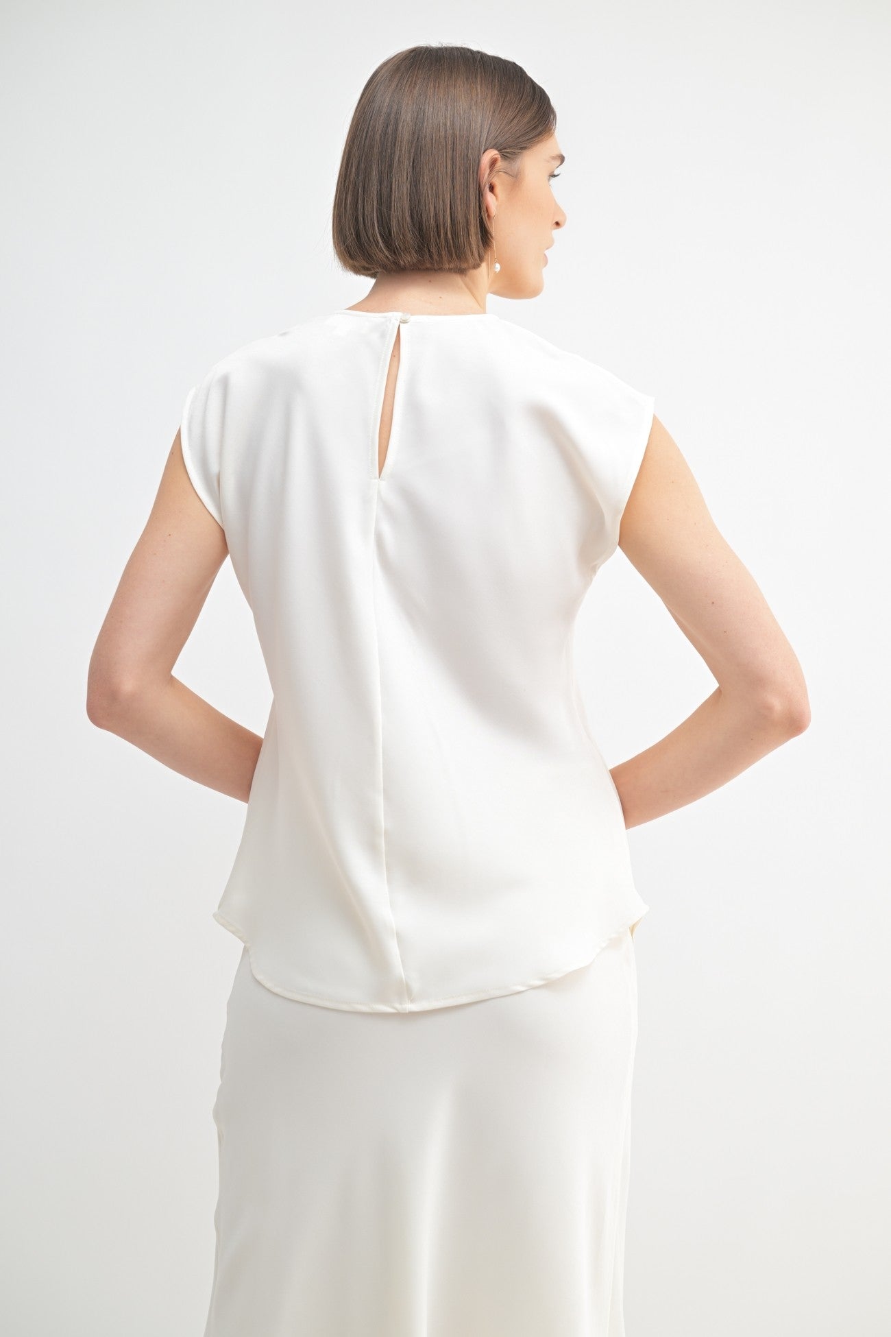 Leilani Satin Drop Shoulder Top