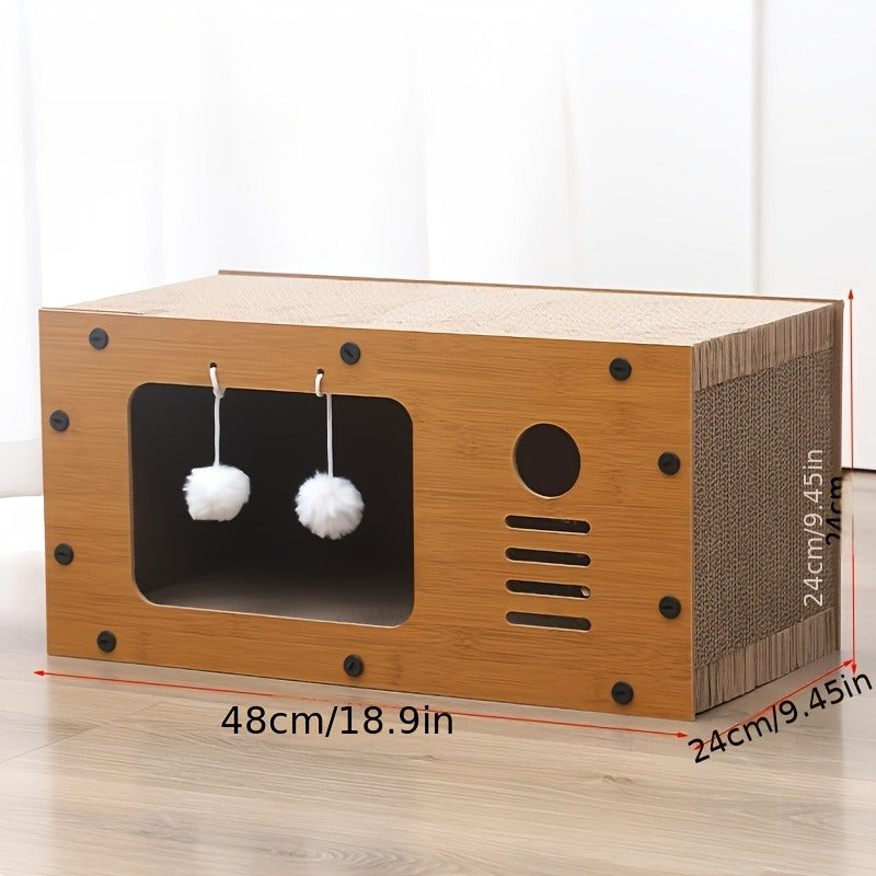 Luxury Cat Scratcher Apartment- HMT24CC