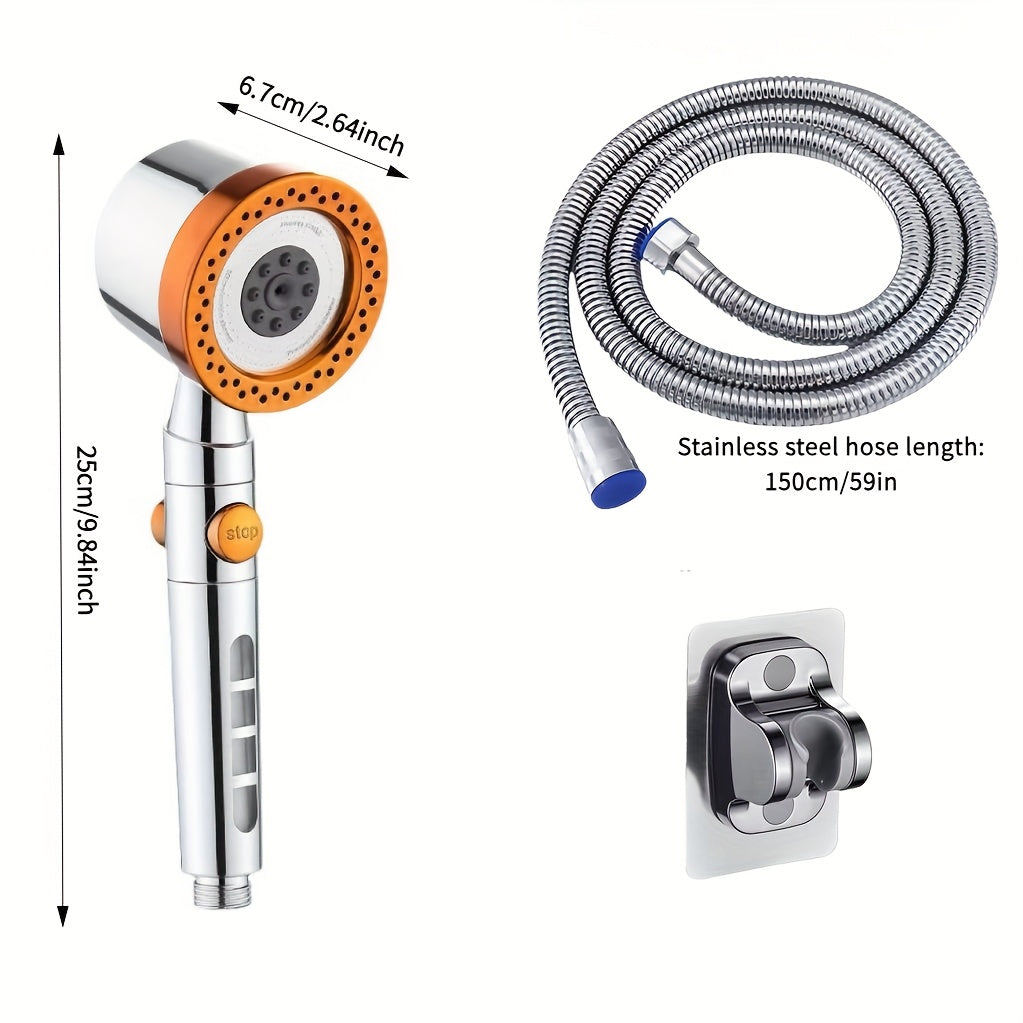 Luxurious Handheld Showerhead, 5 Adjustable Modes TJR9D3X