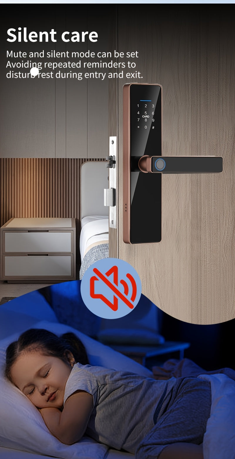 Smart Home Security Fingerprint Door Lock- HMT12M2