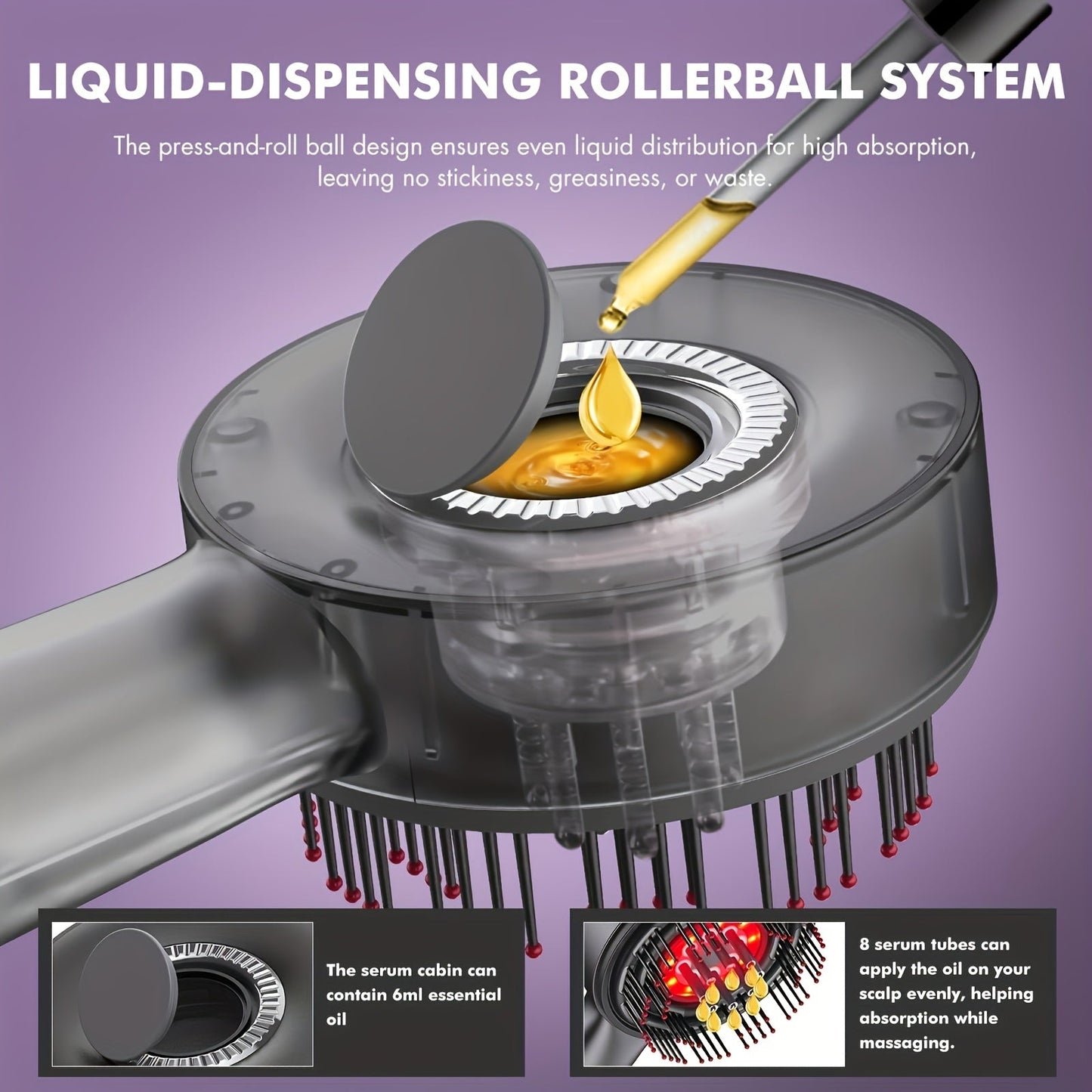 Portable Smart Comb for Scalp Massage & Grooming TJR4S7B