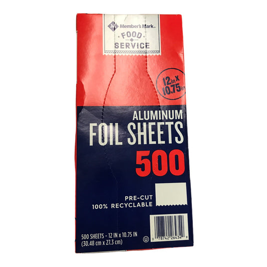 An Item of Member's Mark Foil Sheets, 12" x 10.75" (500 ct.)
