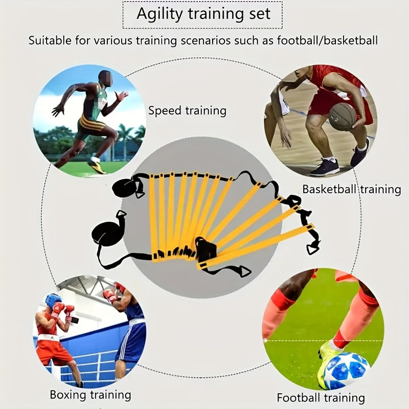 Football Agility Ladder Training Set, Speed & Jump Grid – TJR2T4W